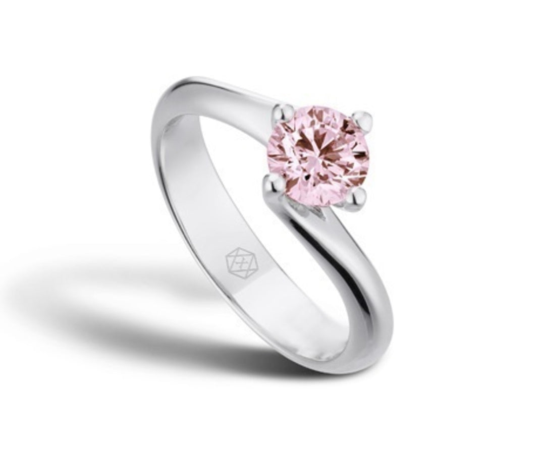 Nihama een ag925 lab g.d. 0,20 ct v. roze NXDAGAN009A4RS020