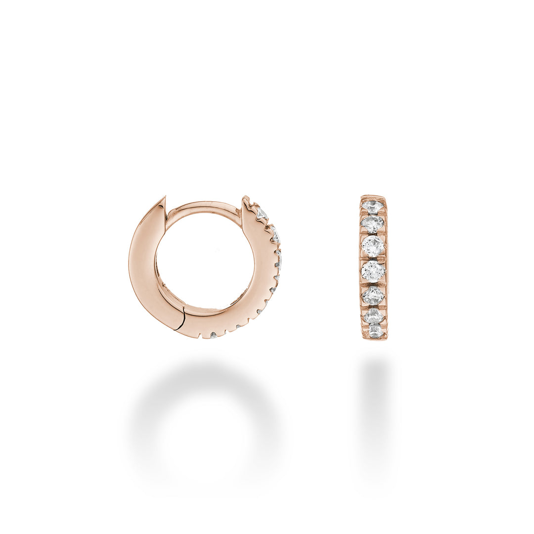 Mikiko ou 18k ct.0.23 taille 1 or rose diam. est. 10mm MO5079O3BR023-1
