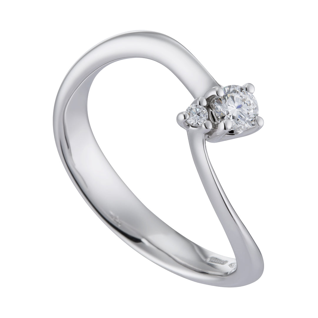 World Diamond Group solitaire dubbele diamanten ring ASL023DI1-17264110036