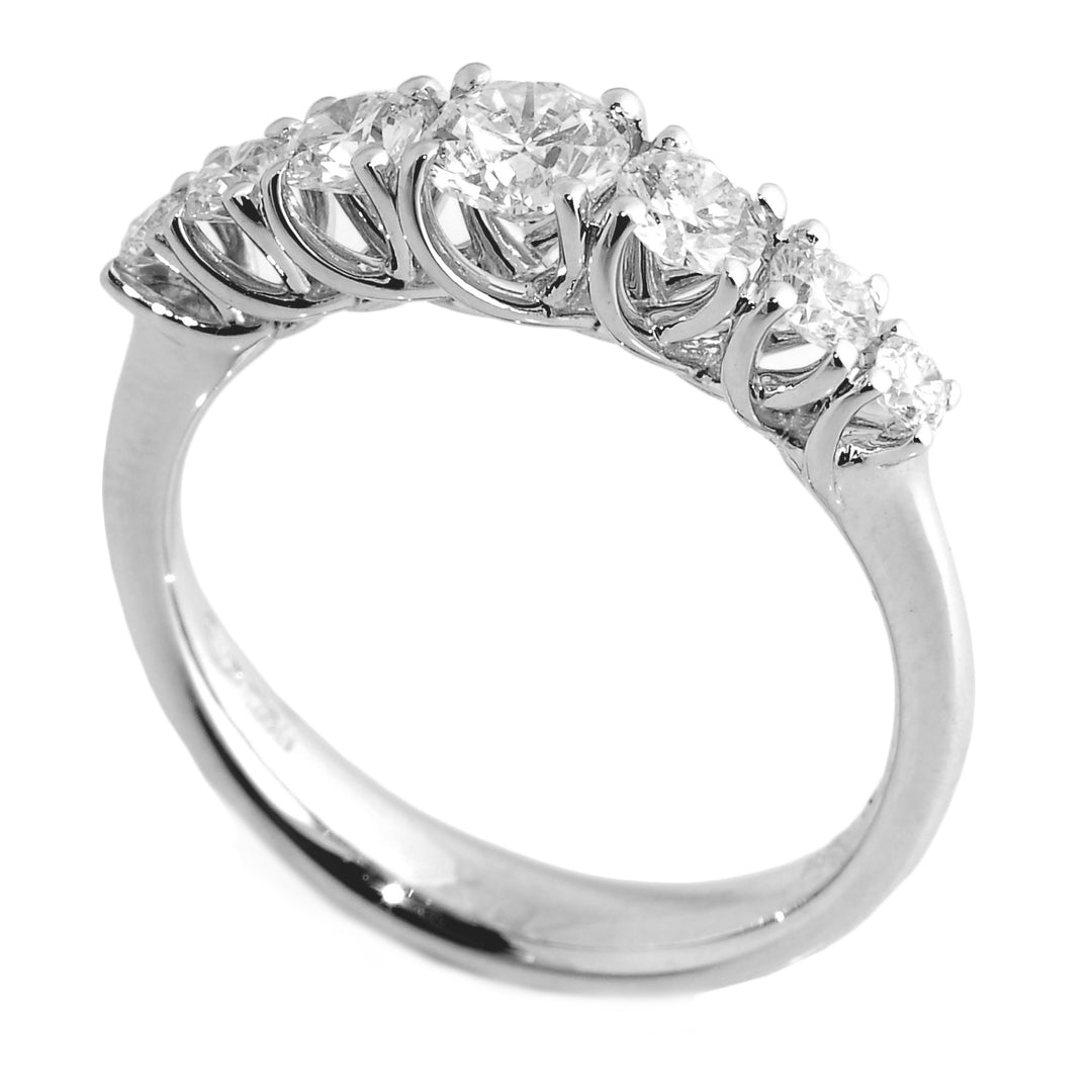 Bague scalaire Golay Grace Riviera 7 pierres total 0,66 ct ABTRE1555-23129110006
