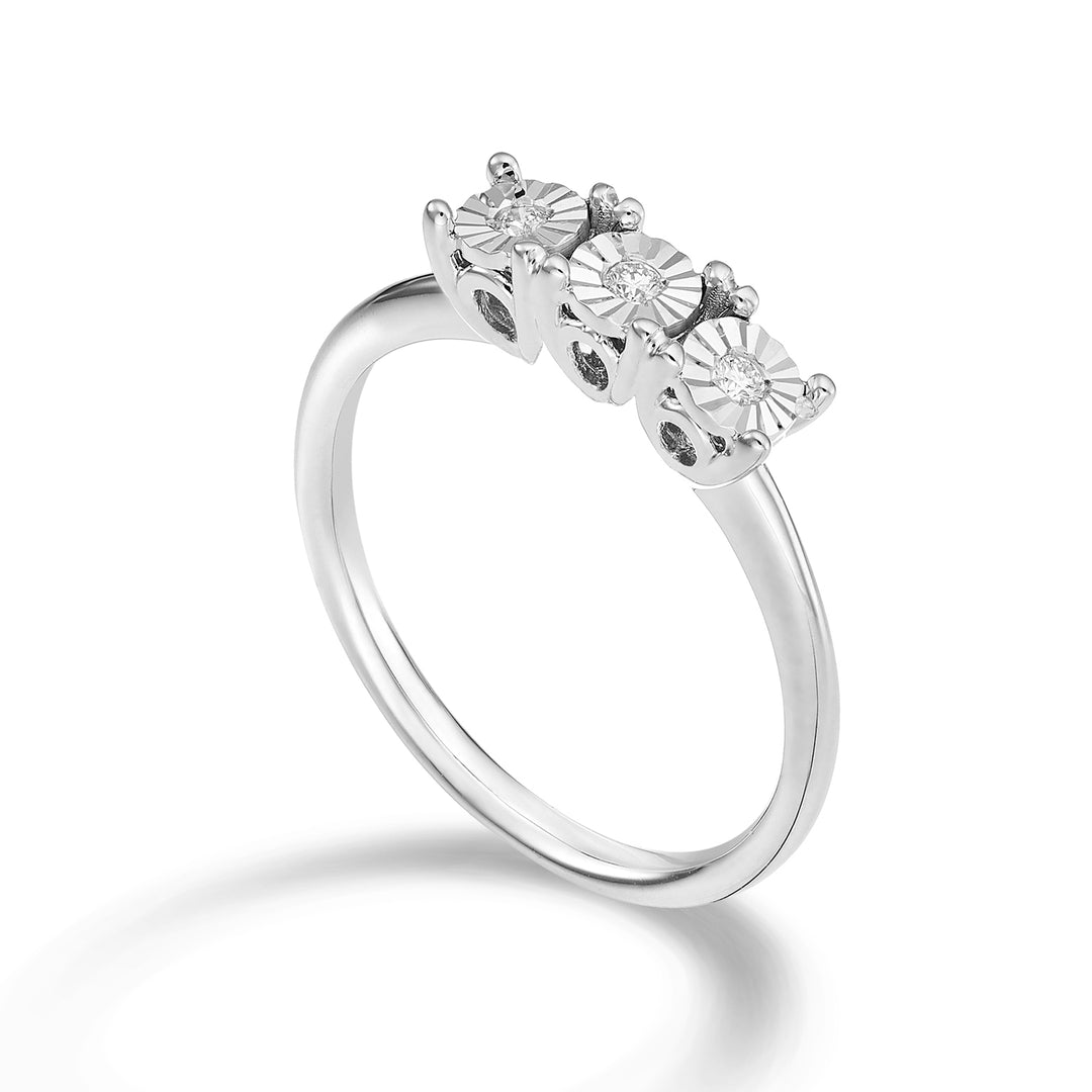 Mikiko une trilogie linéaire 18 carats 0,05 ct MA5155O4BR005