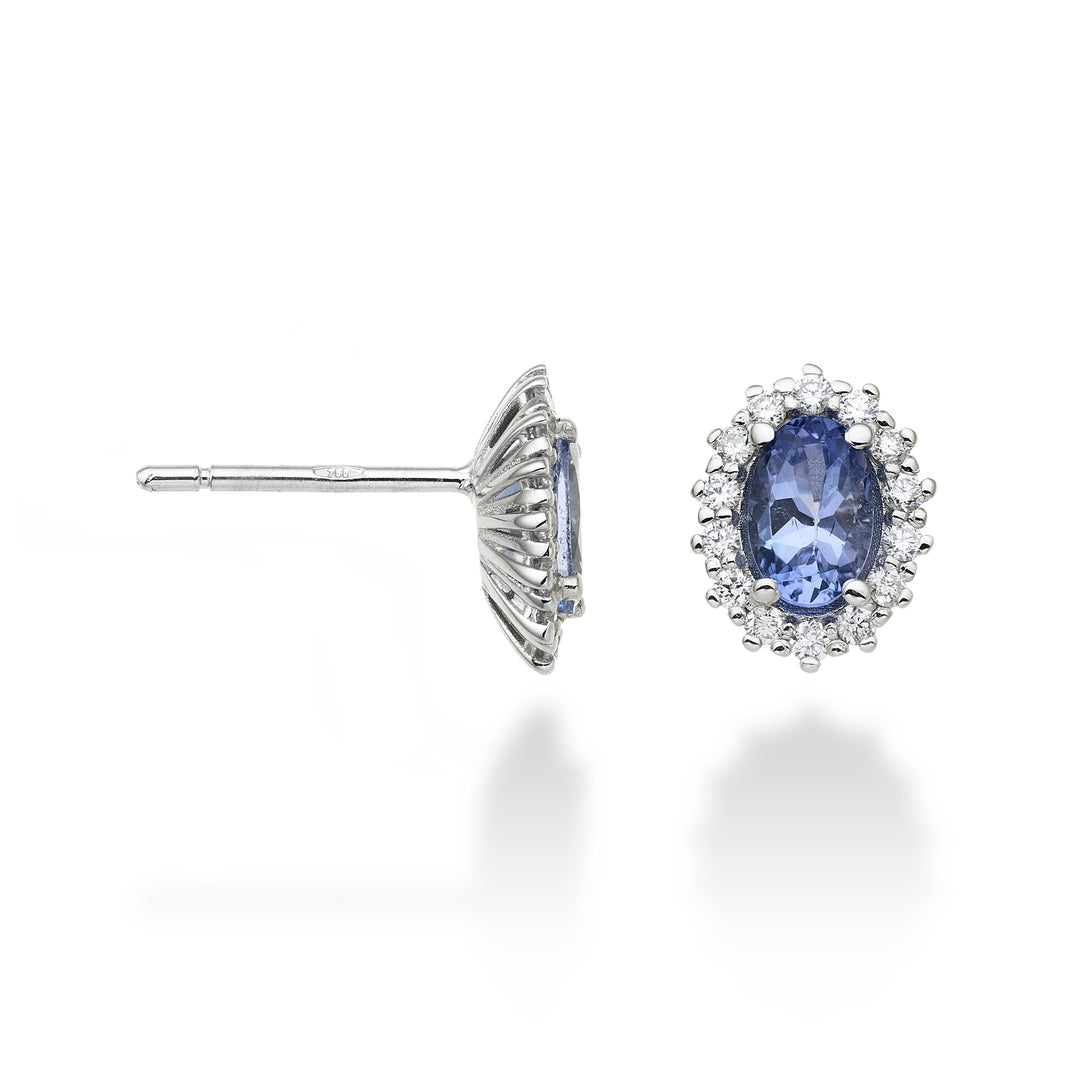 Nihama oder 18k Tansanit n. oval 6x4 ct.0,76 Durchm. 0,26 ct NO5068O4TZN