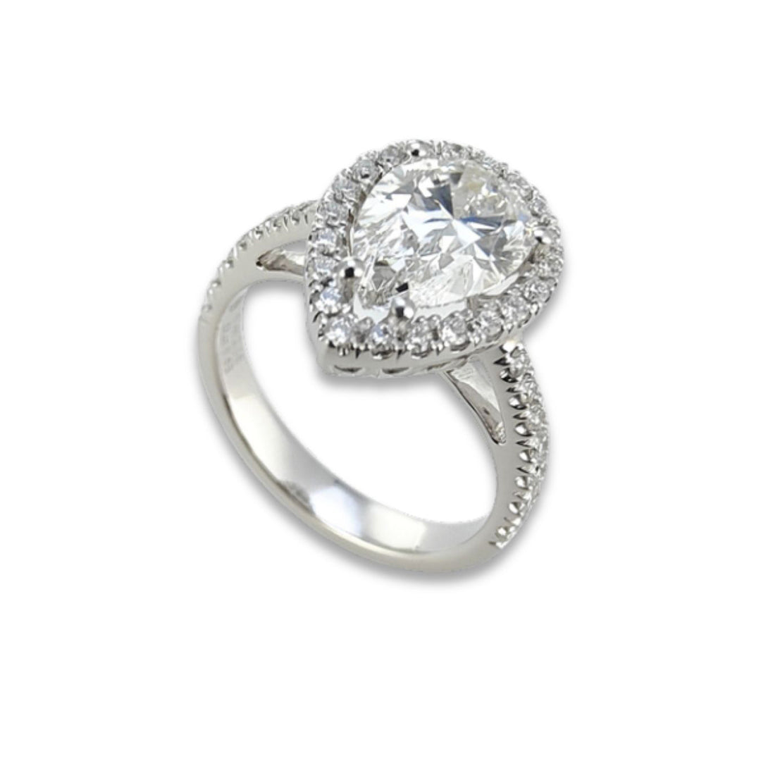 X-Diamond een 18kt lab g.d. druppel ct.2,68 (cent.2,15) LXDAPU035O4GODI268