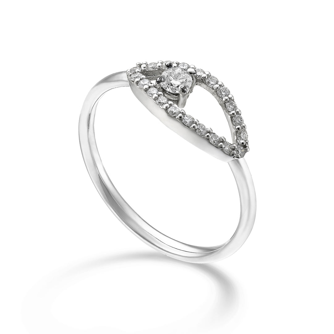 World Diamond Group een 18k ct.0,23 "oog" GA5186O4BR023
