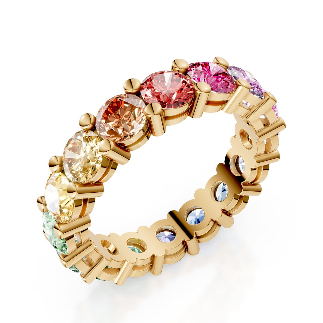 Bague saphir multicolore linéaire Golay AET030295MC-14-25076110071
