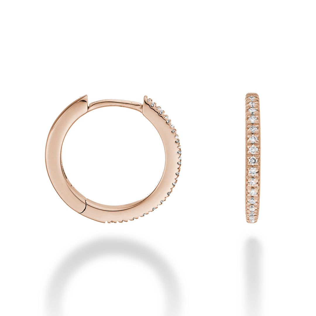 Nihama of 18k ct.0,16 maat 4 roségoud diam. oosten. 15 mm NO5077O3BR016-4