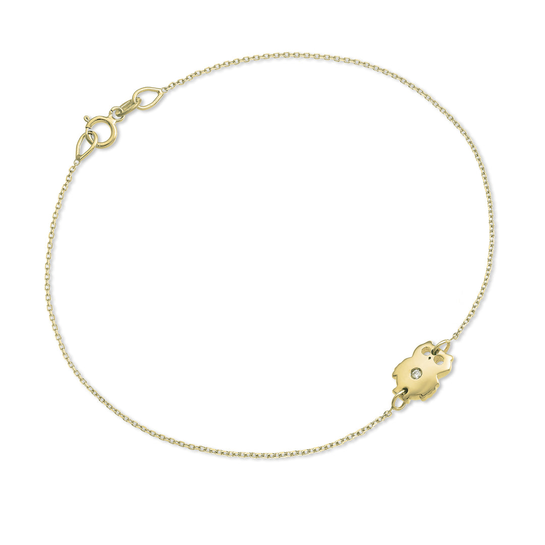 Mikiko br 18k uil 0,01 ct geelgoud MB5044O1BR001