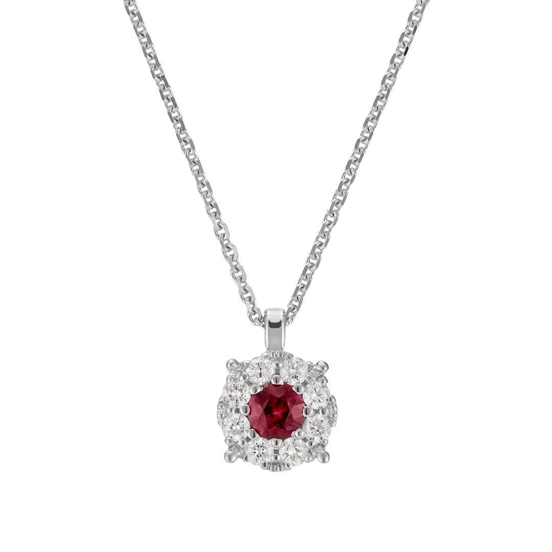 Nihama cl 18k robijn n. 0,12 ct diam. ct.0,10 NGGICE01DIRUO4