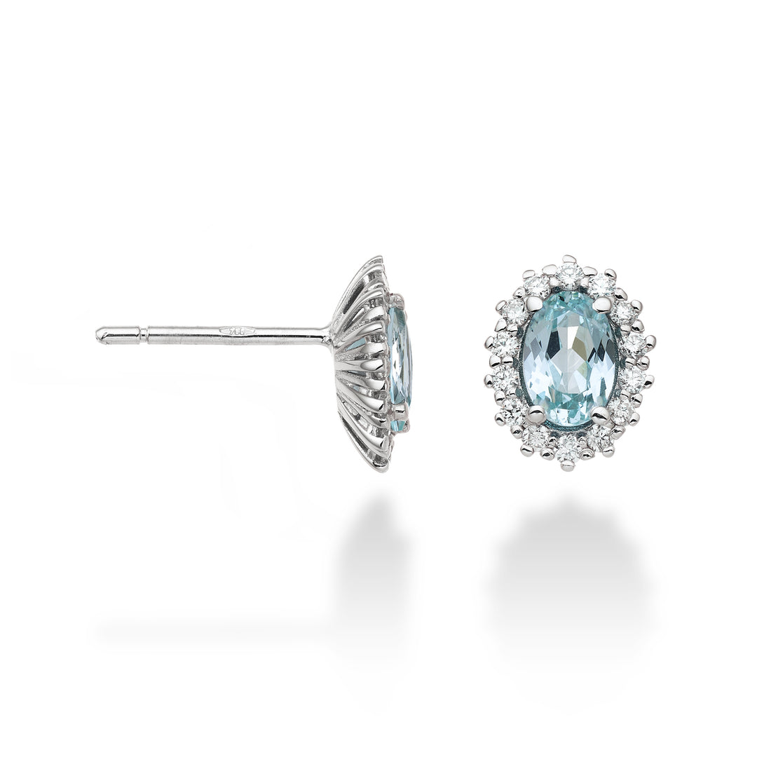 Mikiko oder 18k ovaler Paraiba-Turmalin 6x4 ct.1,40 Durchm. 0,26 ct MO5068O4PAR
