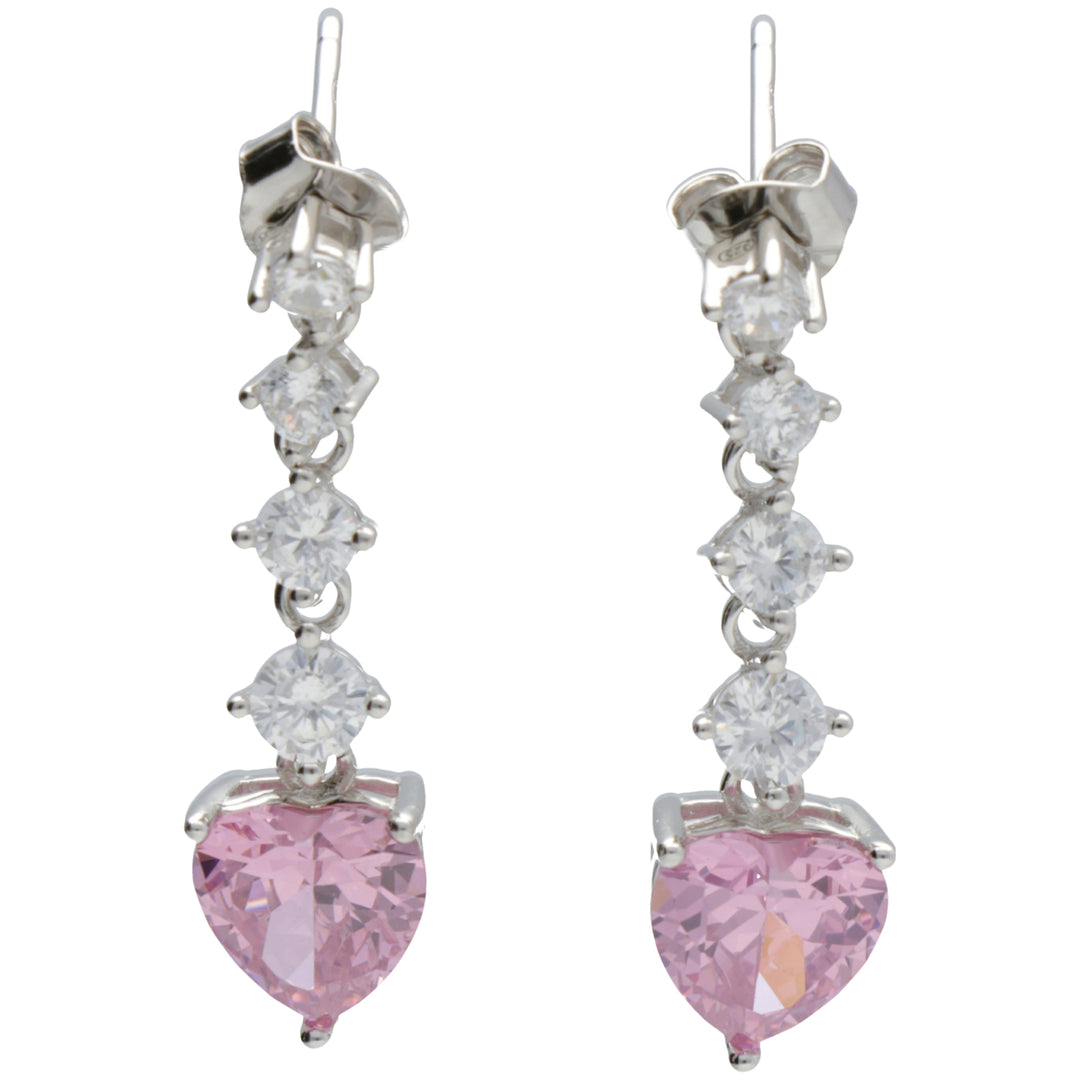 Mikiko of ag925 edelsteen swarovski wit en roze MO7641A4ROSA000
