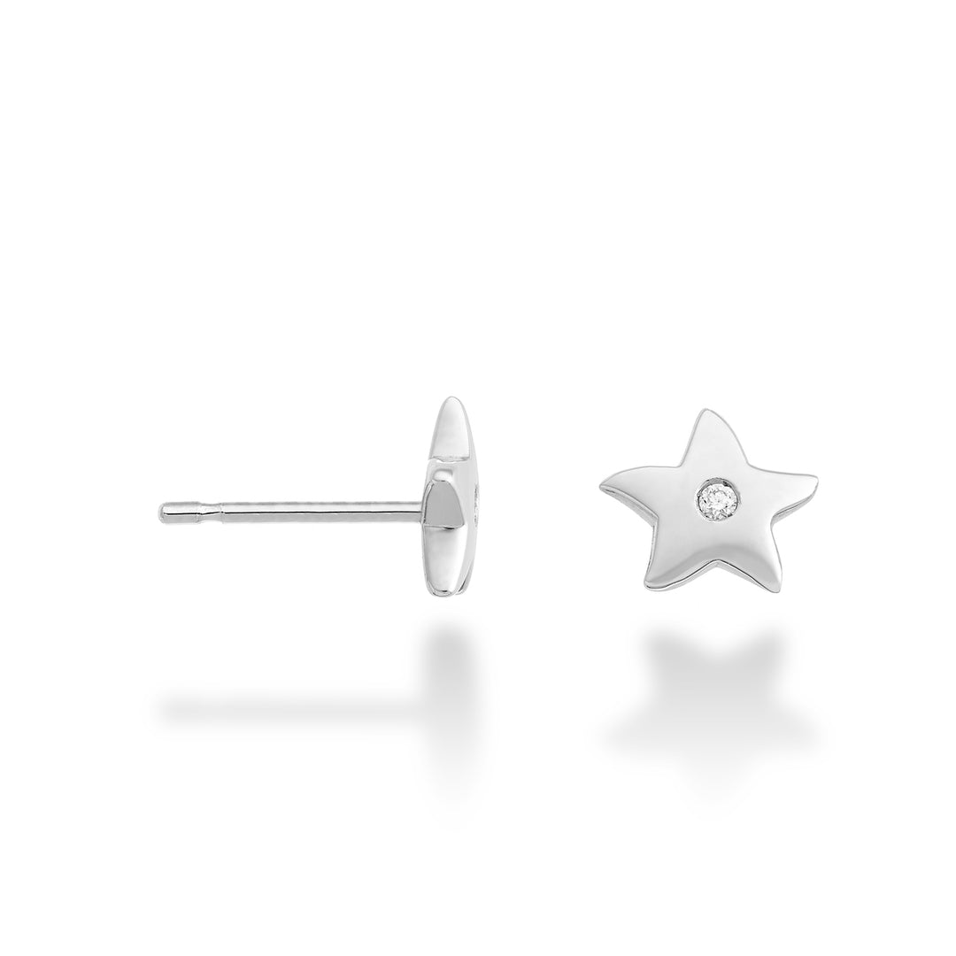 Mikiko oder 18 Karat Seestern 0,02 ct Weißgold MO5118O4BR002