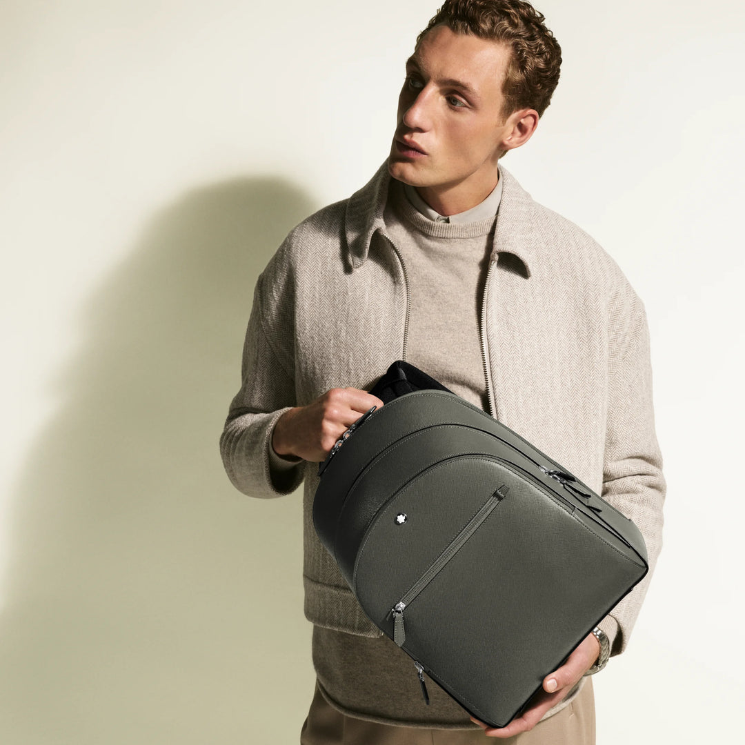 Montblanc medium backpack with 3 Sartorial compartments medium gray 199360