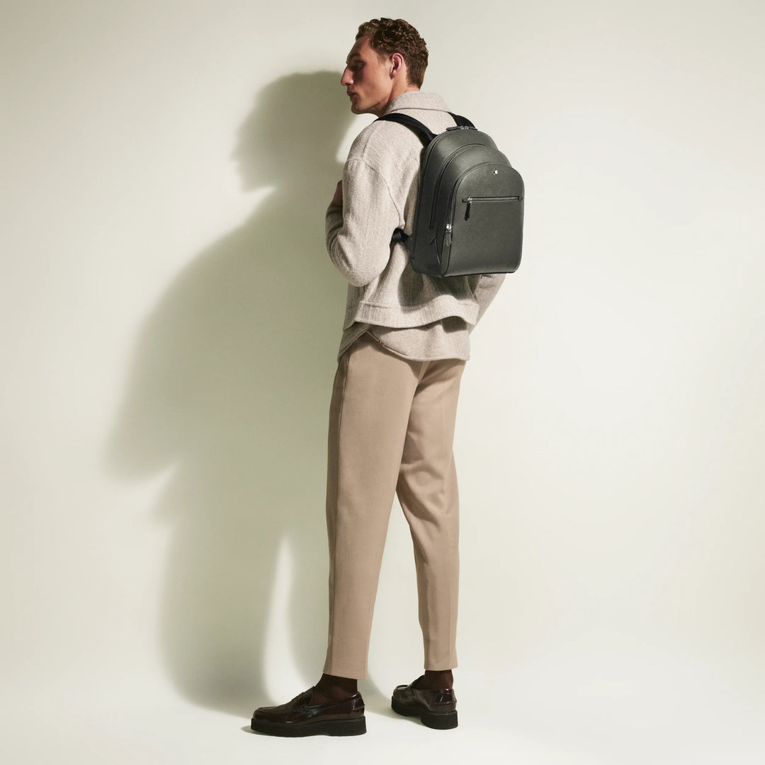 Montblanc medium backpack with 3 Sartorial compartments medium gray 199360