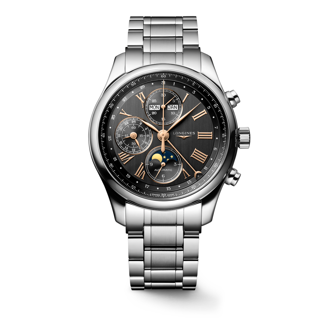 LONGINES – DE LONGINES MASTER COLLECTIE CHRONO MOONPHASE – L2.773.4.61.6
