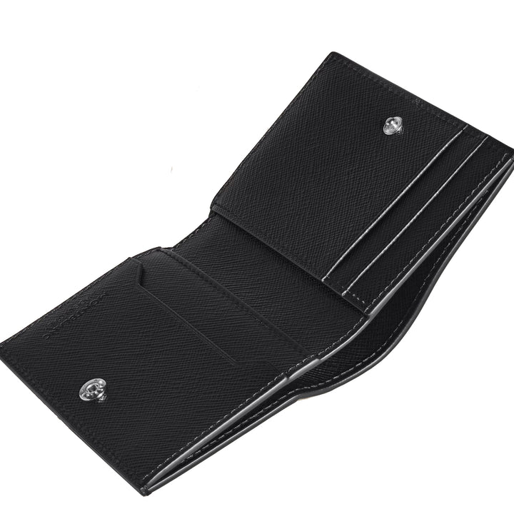 Montblanc mini wallet 4 pockets Sartorial leather tweed blue 220382