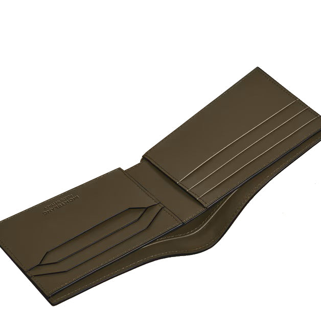 Portefeuille Montblanc 6 poches en cuir Extreme kaki 221434