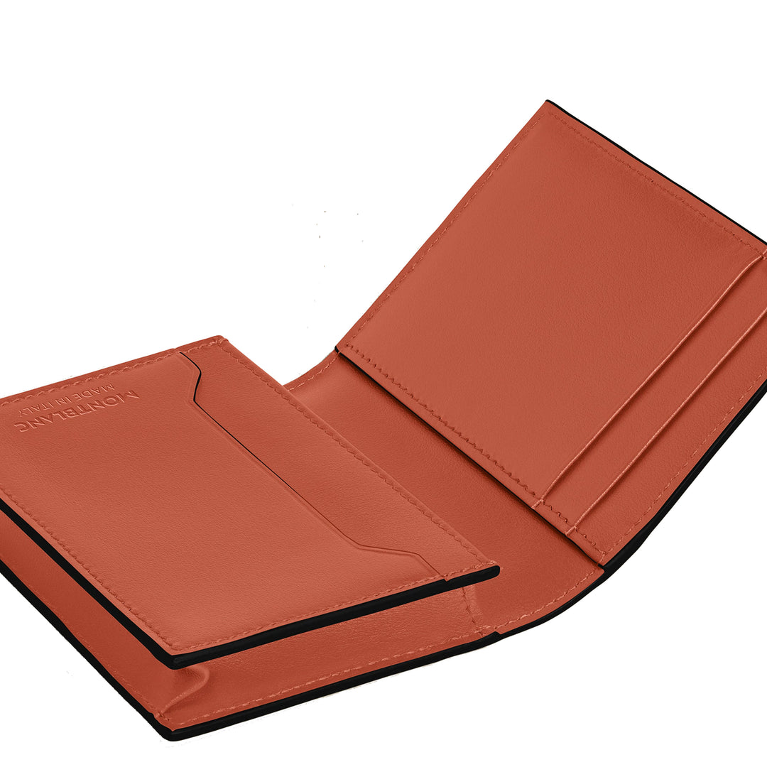 Porte-cartes Montblanc 4 poches Cuir Extreme noir/bauxite 223167