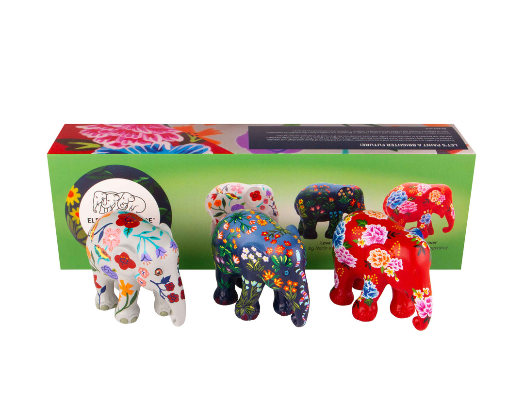 Elephant Parade Multipack Elefanten Friendly Flowers - Jardin Fleuri + Love Frida + Peony Lover FRIENDLY FLOWERS 3 STK