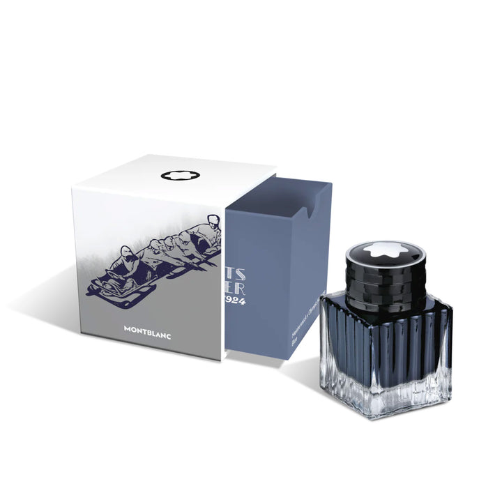 Montblanc Ink Boccetta 50ml Meisterstein xympische Erbe Chamonix 1924 Blau 132953