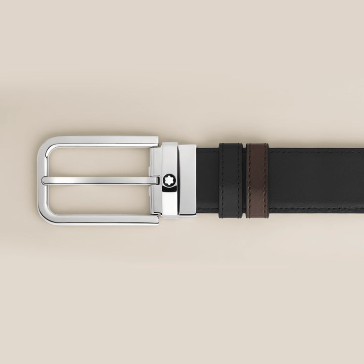 Ceinture réversible Montblanc 35 mm cuir boucle rectangulaire Meisterstück 223407