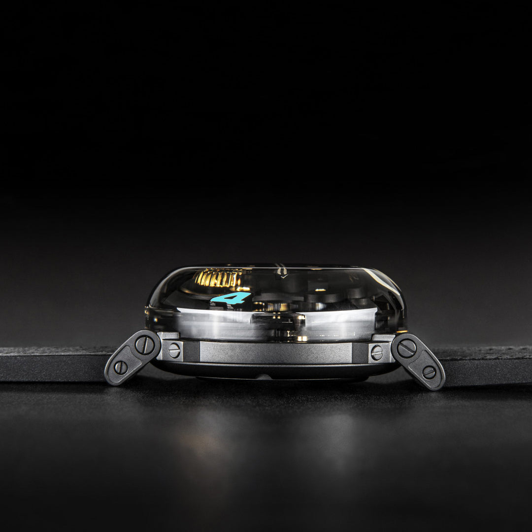 U-BOAT horloge U-65 SS TURQUOISE 44mm geskeletteerd kwartsstaal 3352