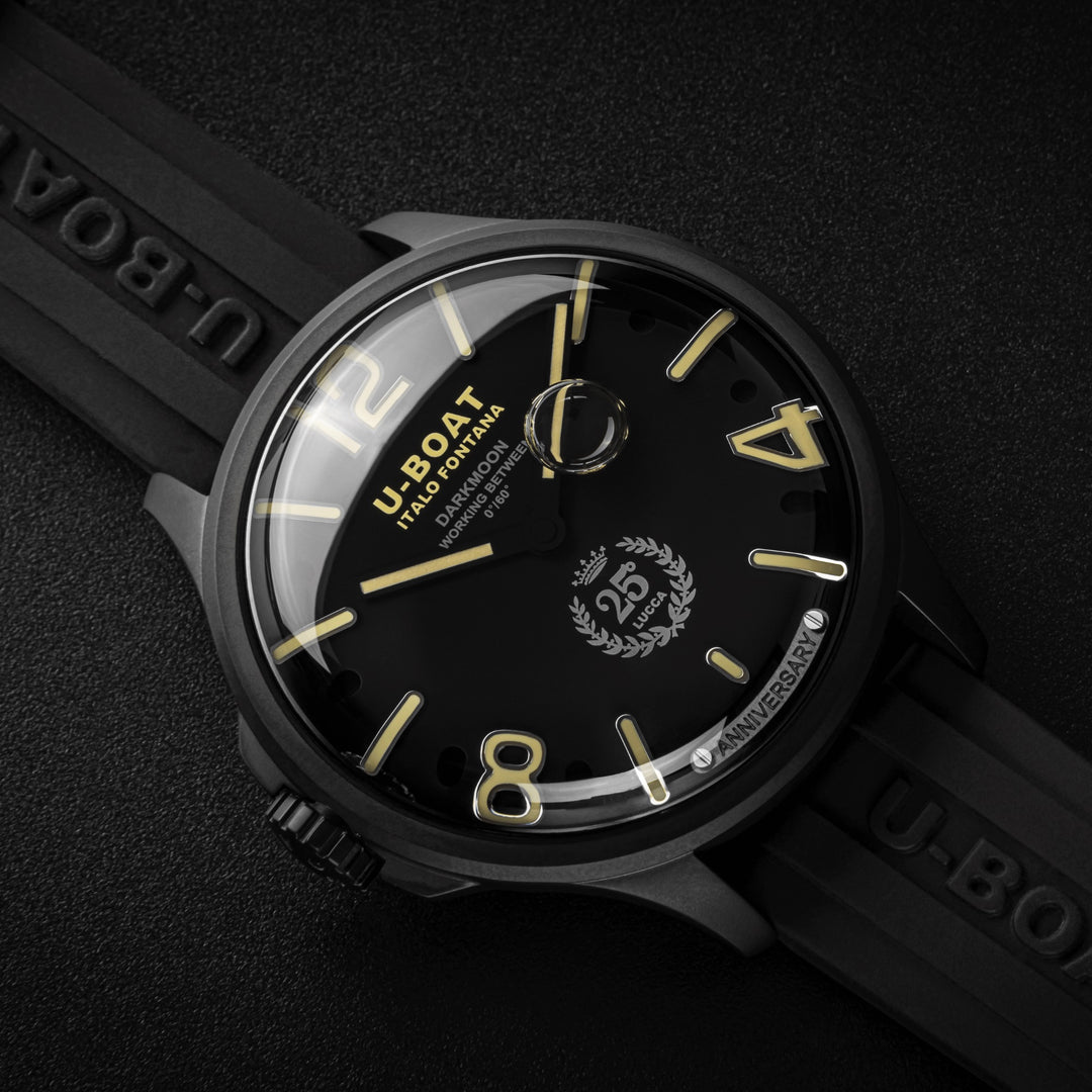 U-BOAT Darkmoon 25° PVD Noir 46mm acier quartz noir finition PVD noir 2026