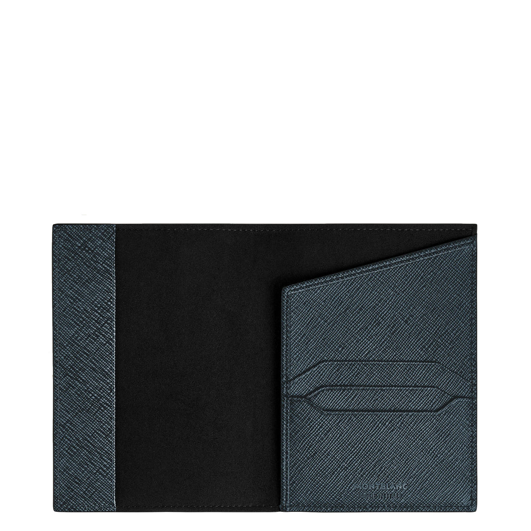 Montblanc Sartorial Tweed Blue Reisepassetui 220433