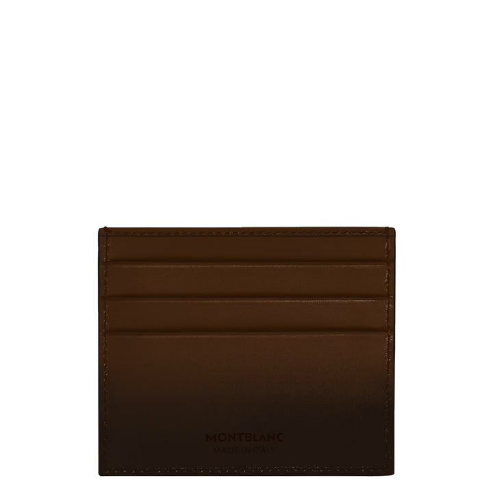 Montblanc card holder 6 compartments Meisterstück shaded brown 220319