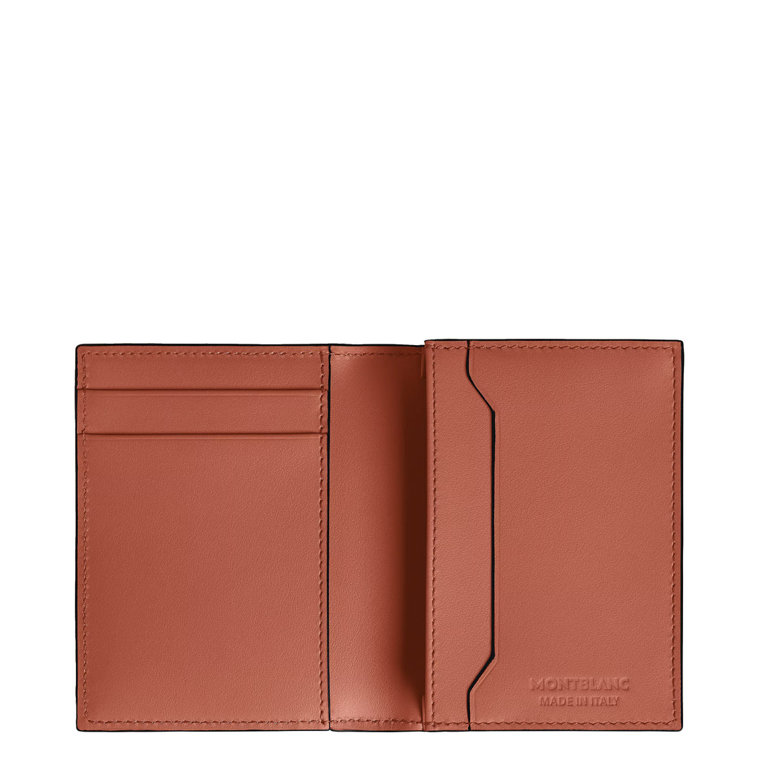 Porte-cartes Montblanc 4 poches Cuir Extreme noir/bauxite 223167