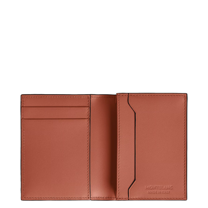 Porte-cartes Montblanc 4 poches Cuir Extreme noir/bauxite 223167