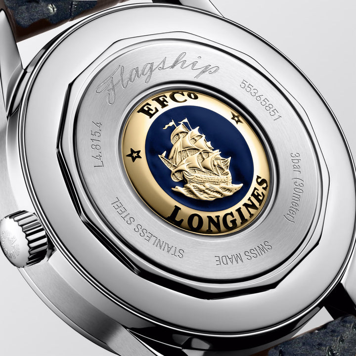 Longines Watch Flagship Heritage Moonphase 38.5mm Green Automatic Steel L4.815.4.2