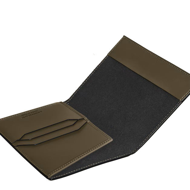 Montblanc Extreme khaki leather passport holder 221430