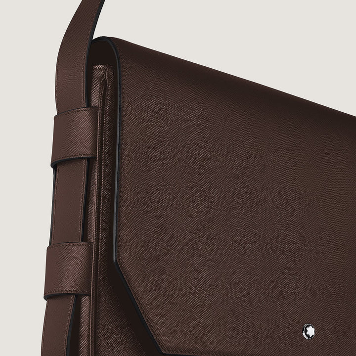 Montblanc Sartorial Sac messager en cuir couleur ébène 222931