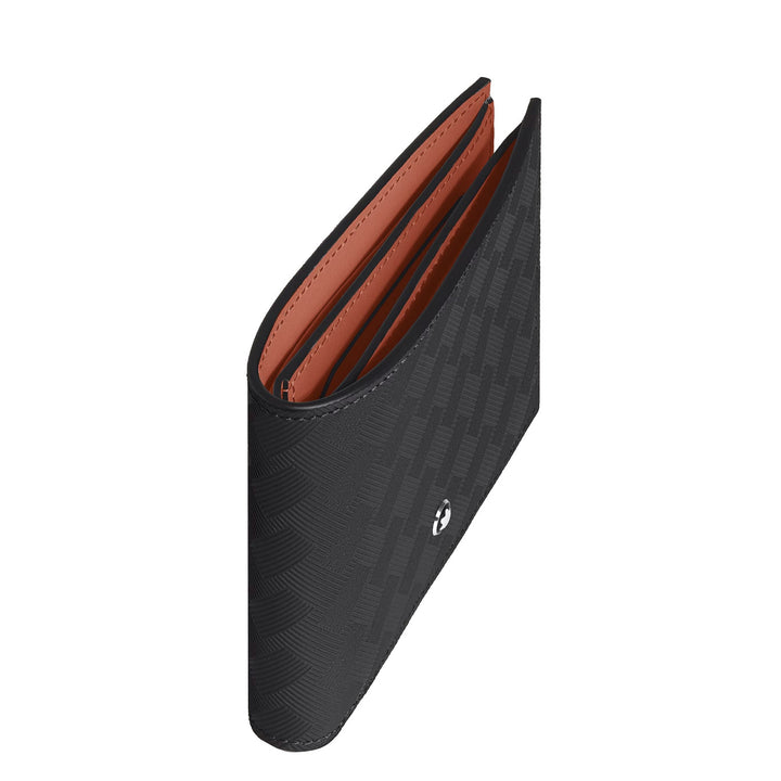 Montblanc 6-pocket wallet Extreme leather black/bauxite 223163