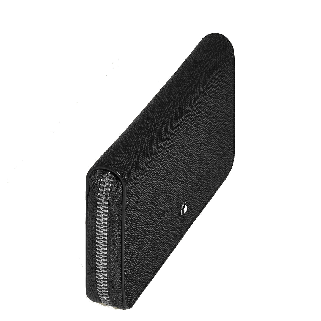 Montblanc portemonnee 12 vakken met ritssluiting medium Sartorial zwart 220361