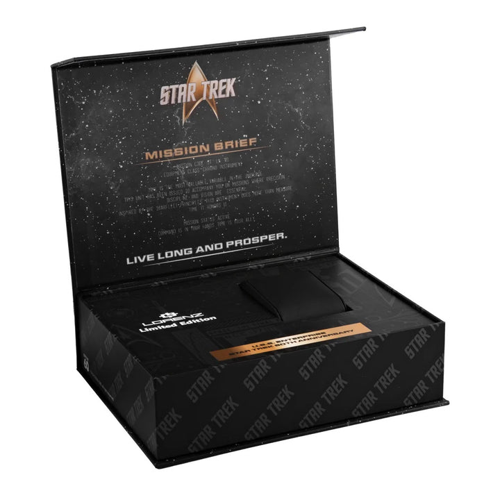 Lorenz horloge STAR TREK Deep Space Limited Edition 40x36 mm zwart automatisch staal zwarte PVD afwerking 030287LE