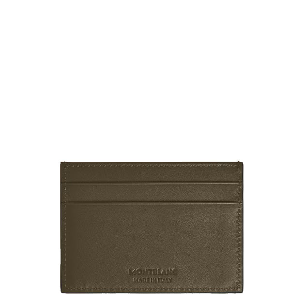 Montblanc 5-pocket card holder in Extreme khaki leather 221422