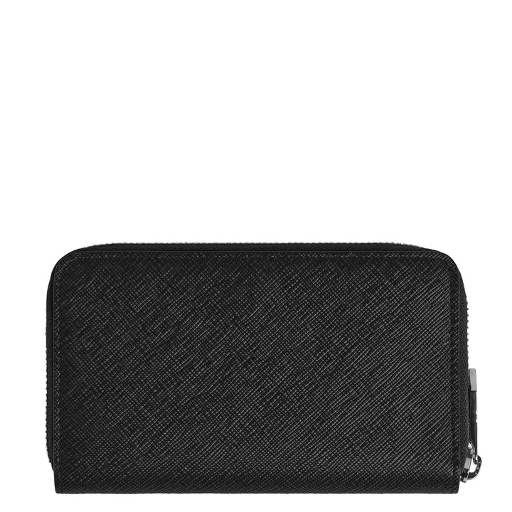 Montblanc portemonnee 12 vakken met ritssluiting medium Sartorial zwart 220361