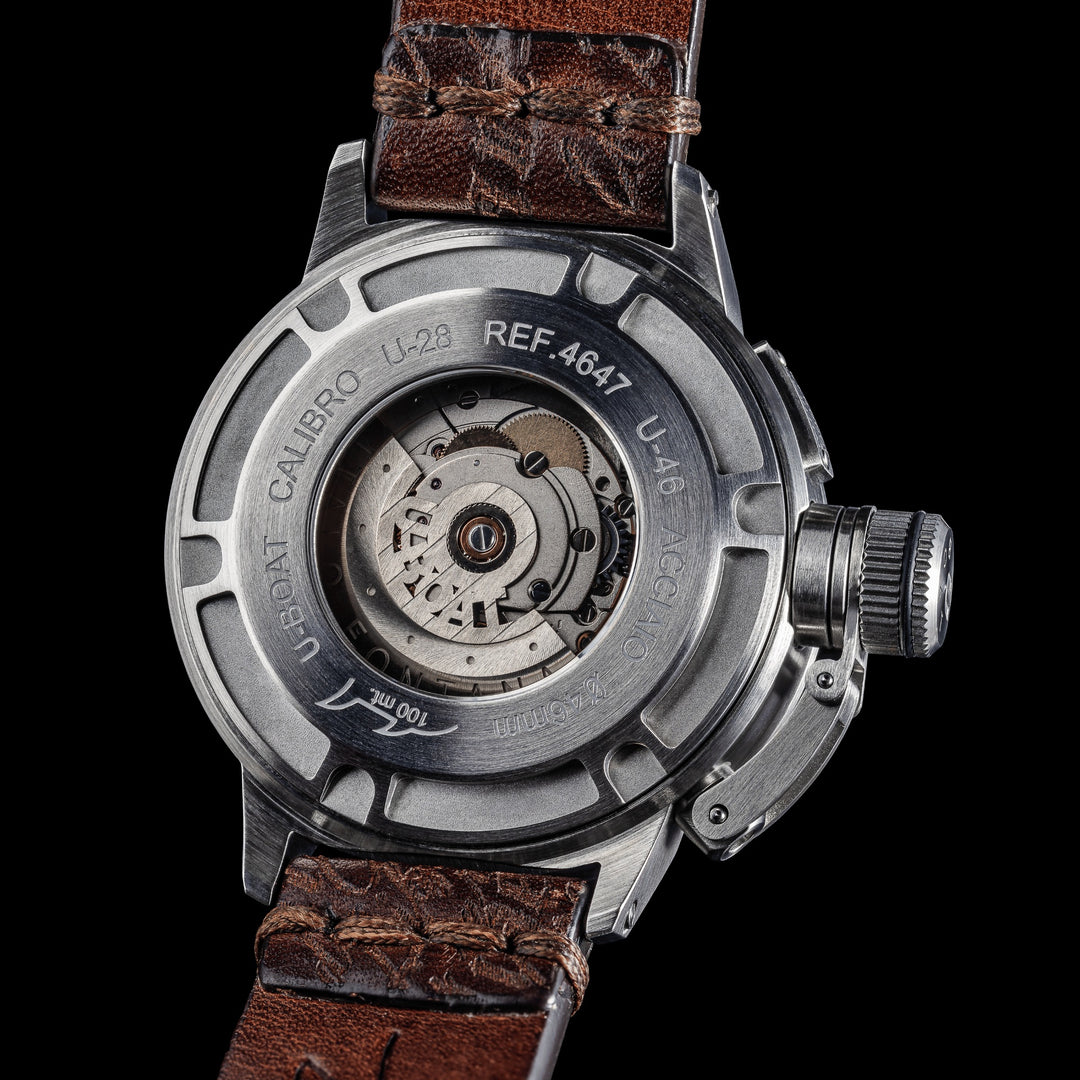 Montre U-BOAT Classic U-46 46mm beige automatique acier 4647