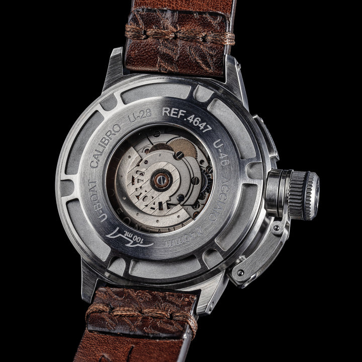 Montre U-BOAT Classic U-46 46mm beige automatique acier 4647