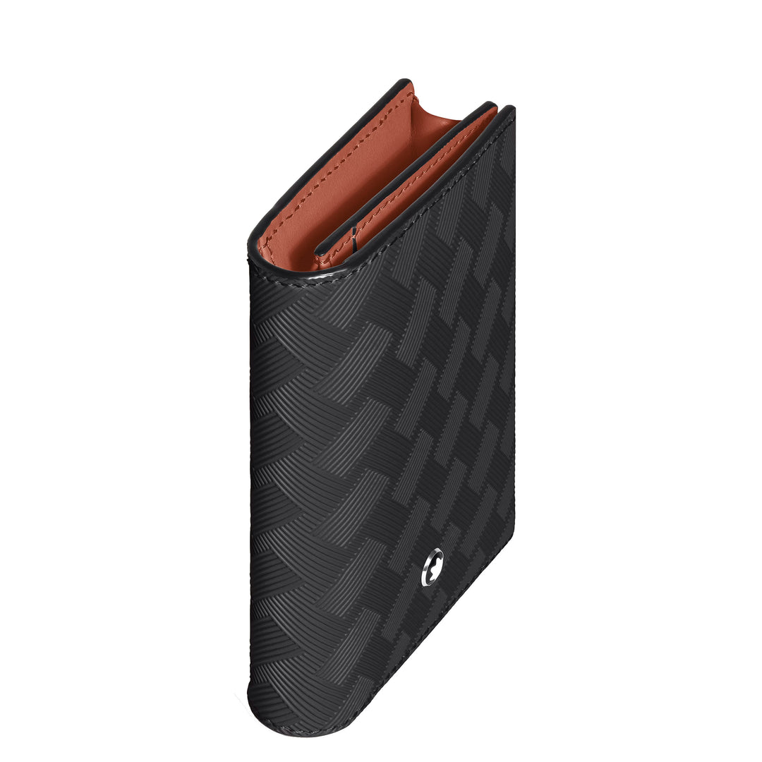 Porte-cartes Montblanc 4 poches Cuir Extreme noir/bauxite 223167