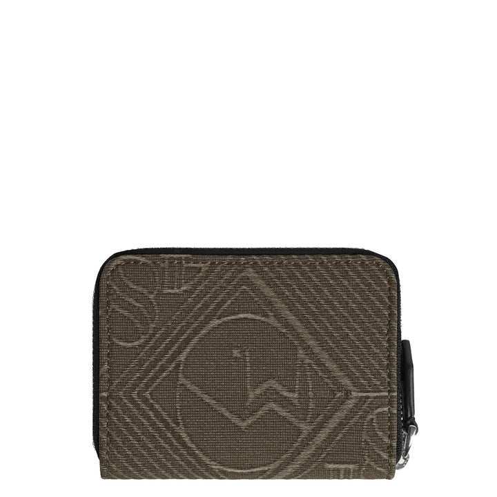 Montblanc portemonnee met ritssluiting 2 minivakken 4810 kakigroen 220263