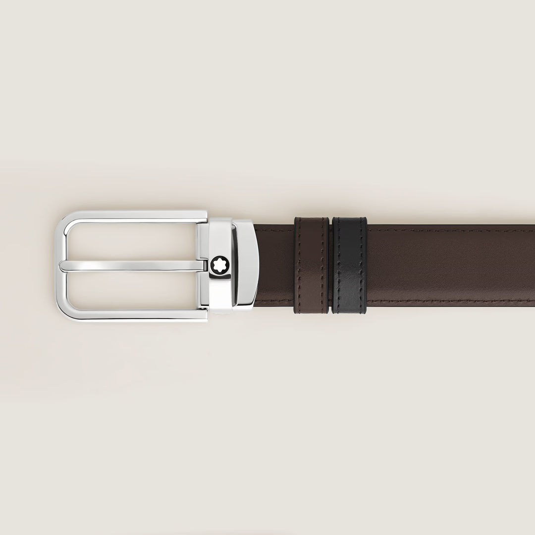 Ceinture réversible Montblanc 30 mm cuir boucle rectangulaire Meisterstück 223405