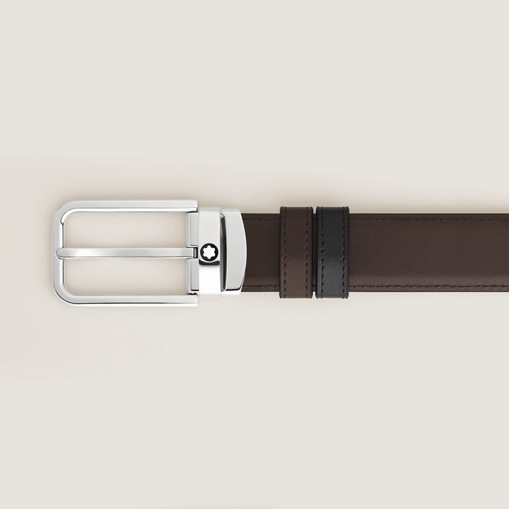 Ceinture réversible Montblanc 30 mm cuir boucle rectangulaire Meisterstück 223405