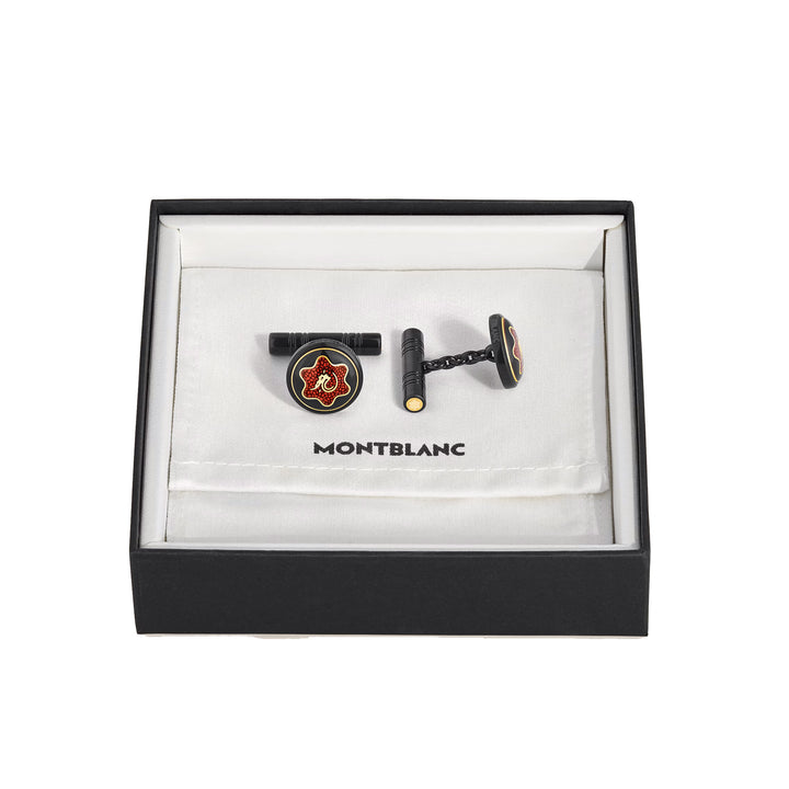 Boutons de manchette Montblanc Great Characters Hommage à Bruce Lee 135971