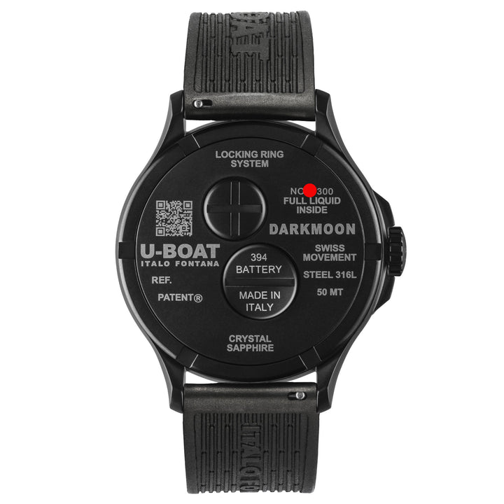 U-BOAT Darkmoon 25° PVD Noir 46mm acier quartz noir finition PVD noir 2026