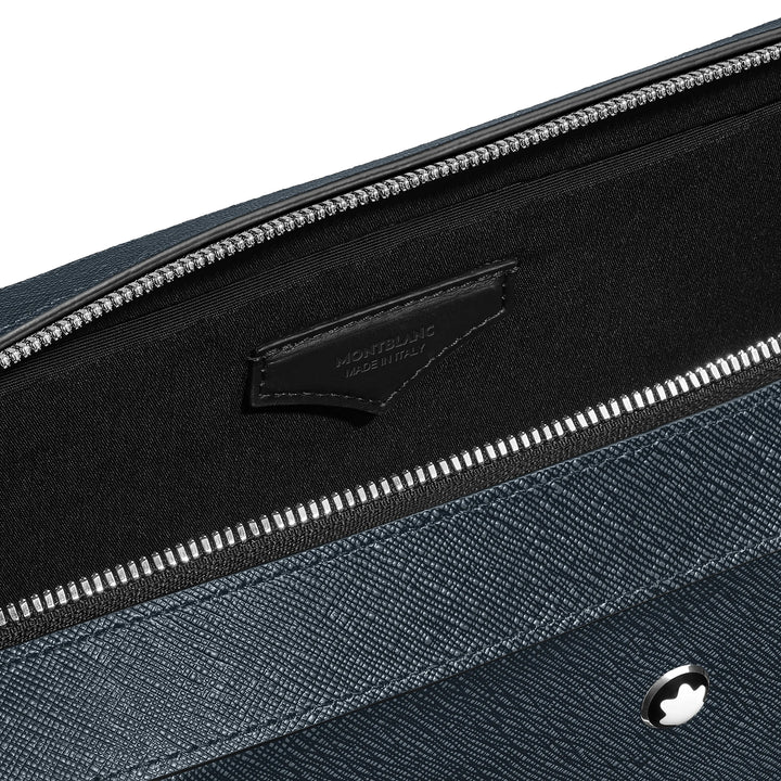 Montblanc Sartorial medium documententas blauw tweed 220332
