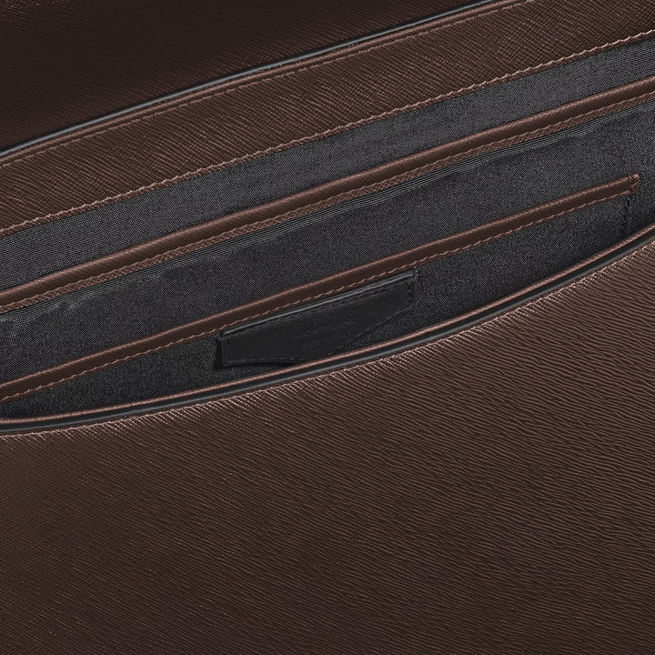 Montblanc Sartorial Sac messager en cuir couleur ébène 222931