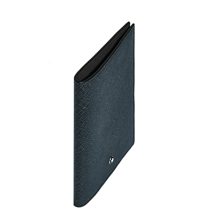 Montblanc Sartorial Tweed Blue Reisepassetui 220433