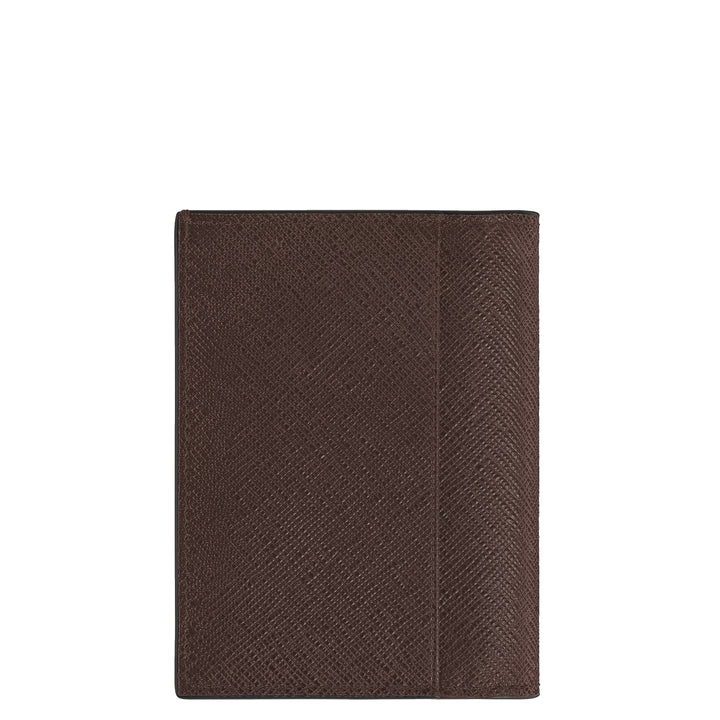 Montblanc portemonnee Mini 4 Pockets kleermakersleer ebbenhout kleur 222989